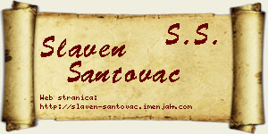 Slaven Santovac vizit kartica